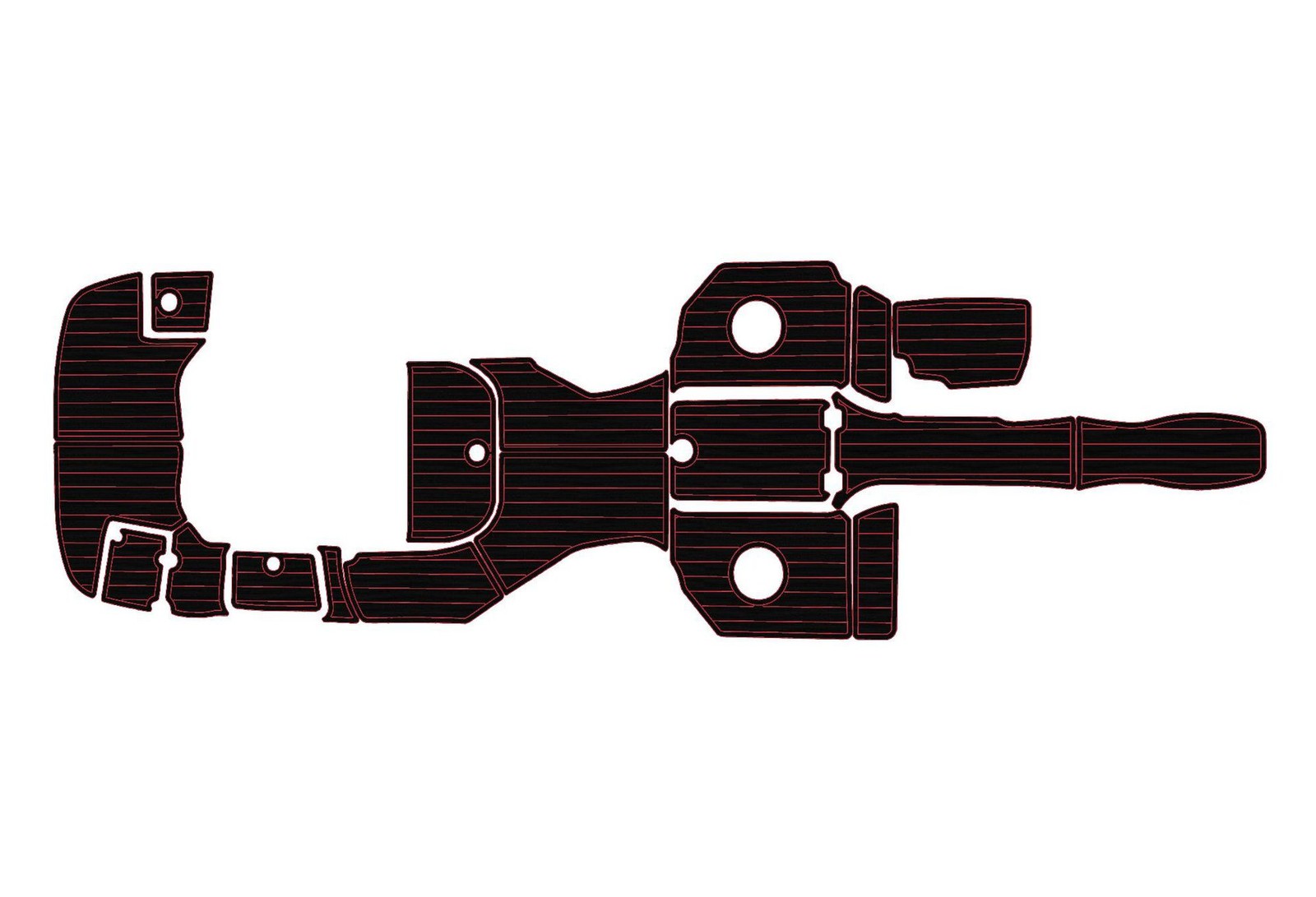 2012-2016 Monterey 264 FS BR Faux EVA teak Marine Floor