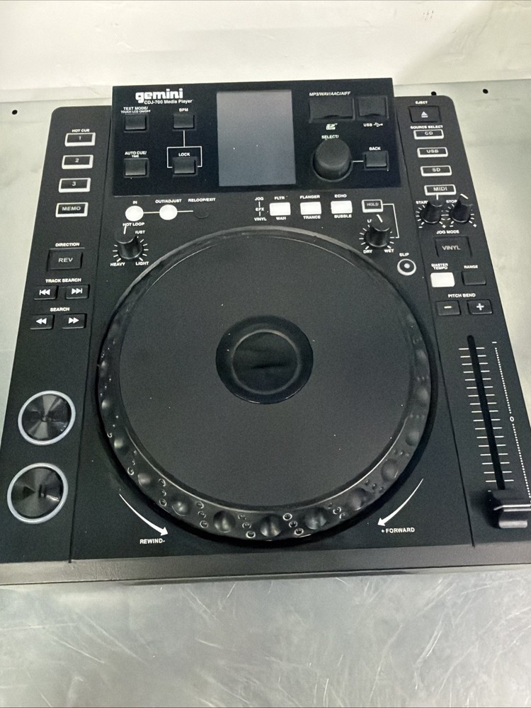 GEMINI CDJ-700 MEDIA PLAYER - TESTED - OPEN BOX - READ!