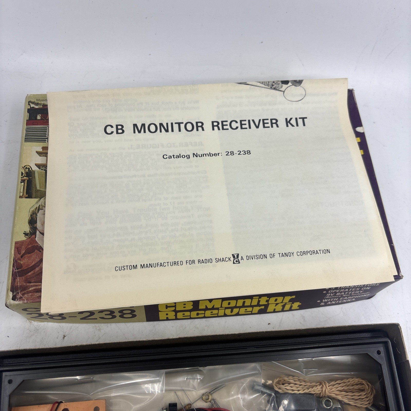science fair cb monitor receiver kit 28-238 brand new unused
