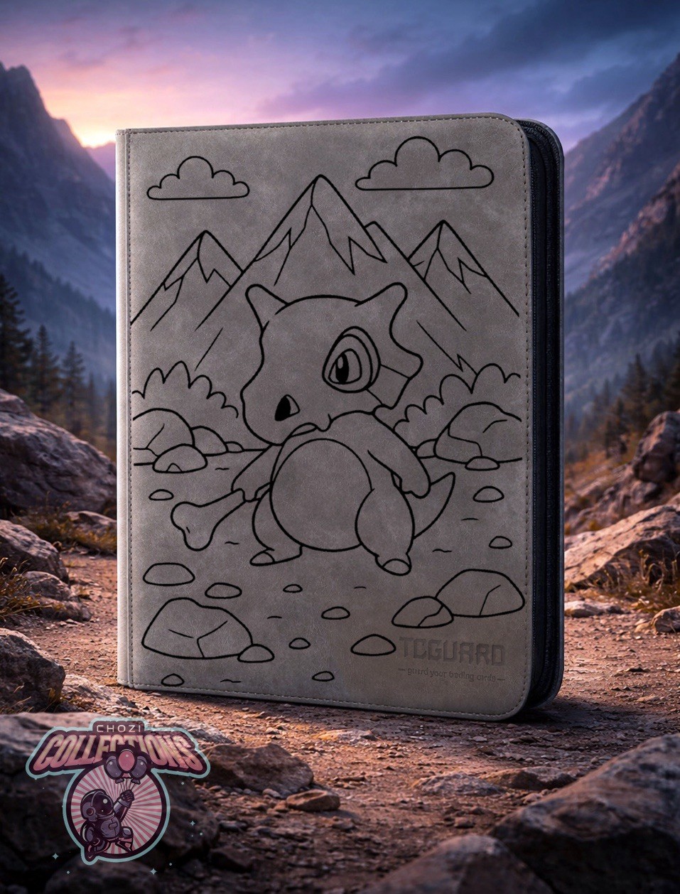 Pokémon Laser Engraved Binder/ Cubone/Made To Order! Engraved/Shipped In USA
