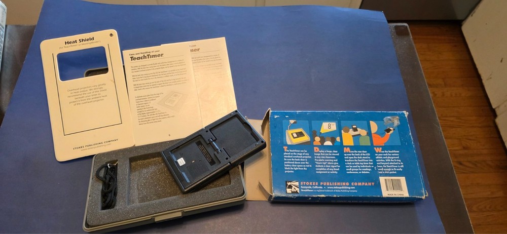 Stokes 229 TeachTimer Overhead Clock Timer Chronograph New in Box