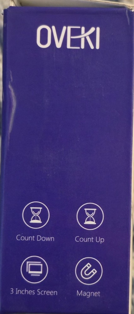 OVEKI Rotary Countdown Timer LED, Magnet & Auto Sleep Function 3” LED Display