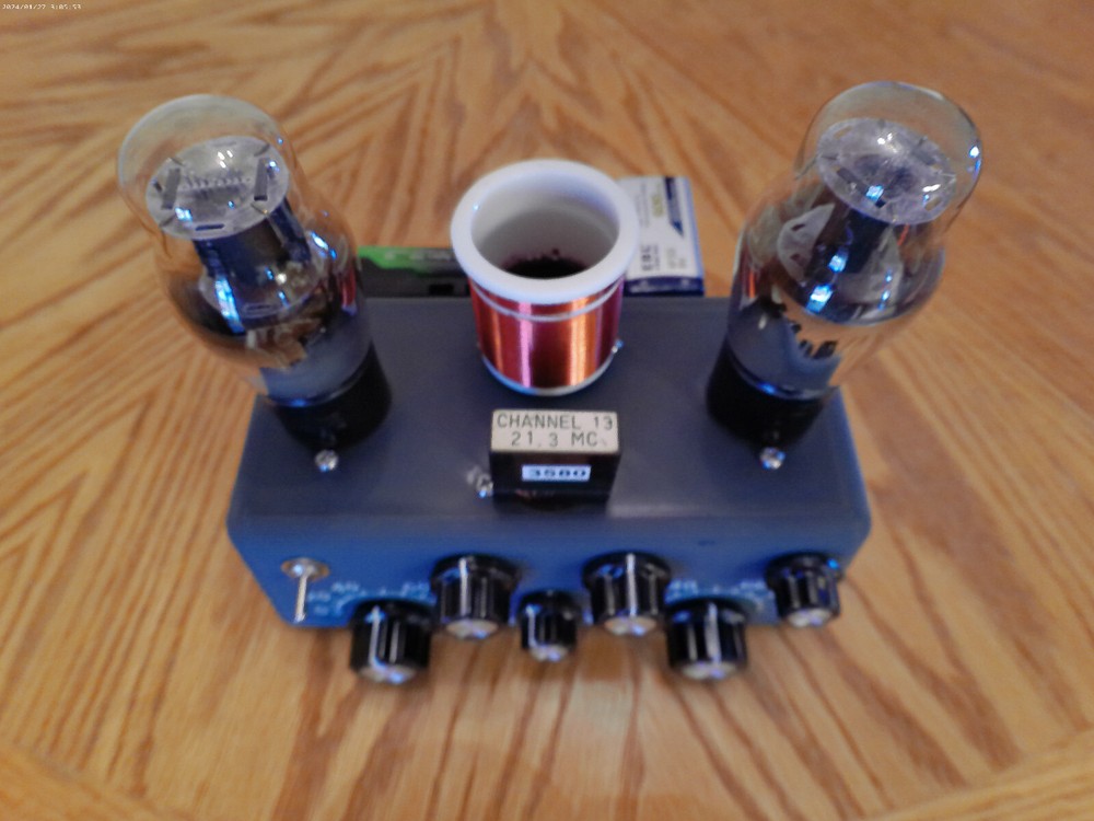 Dual 6G6 80/40M/30 METER CW QRP TRANSMITTER/REGEN RECEIVER