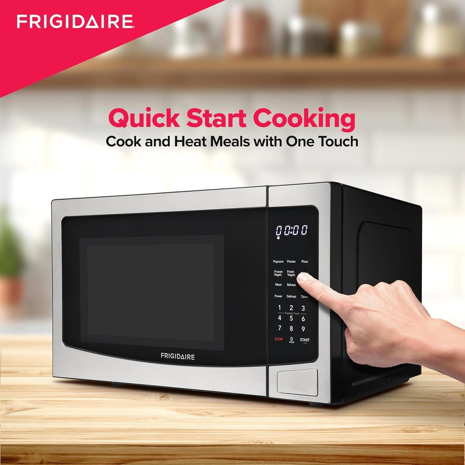 Frigidaire 1.1 cu. ft. 1000W Countertop Microwave (Stainless Steel)