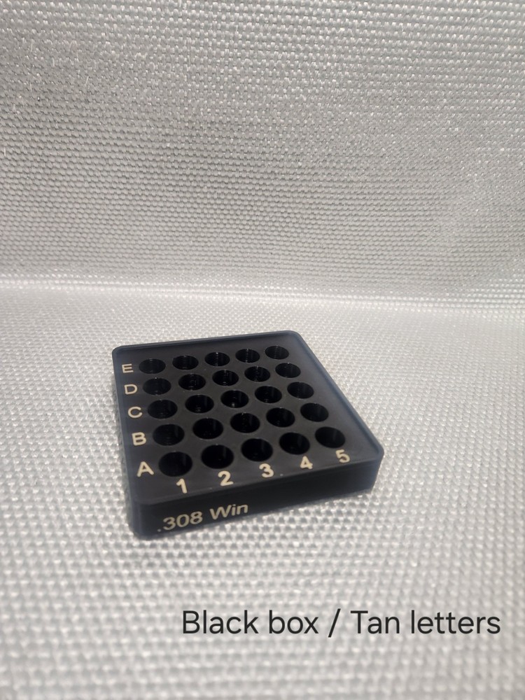 Reloading trays/ blocks, stackable, many different colors and calibers to pick