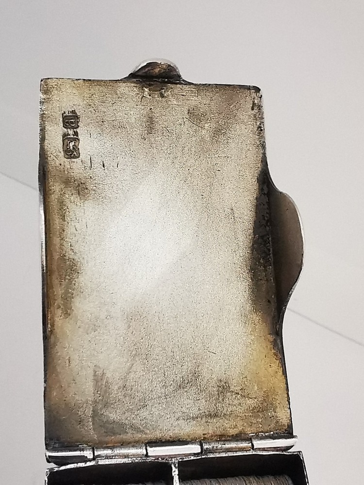 Fine Victorian Solid Silver Playing Cards Box - Birm. 1900