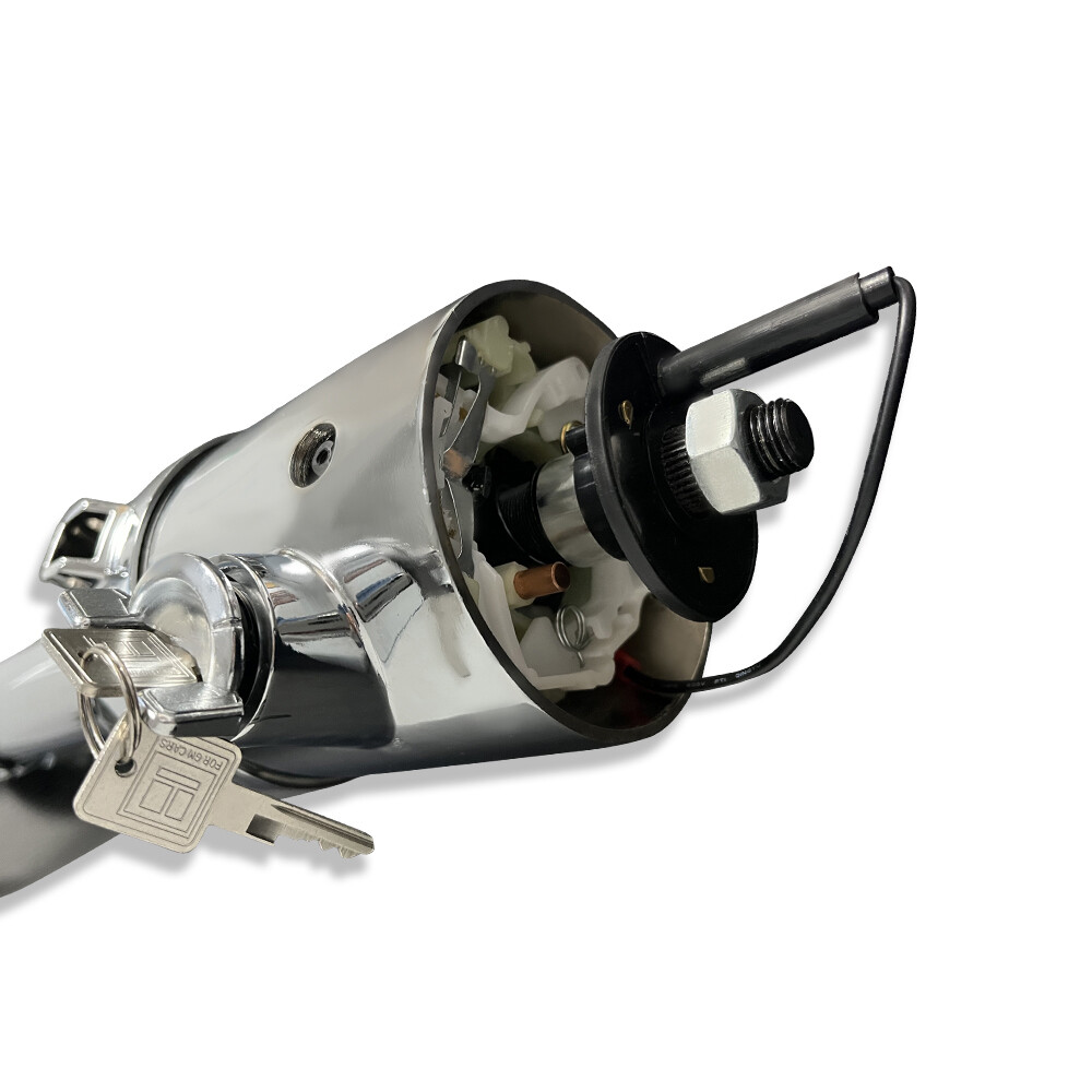 30" Steering Column Automatic & 14" Trinity Steering Wheel & Smooth Horn Button