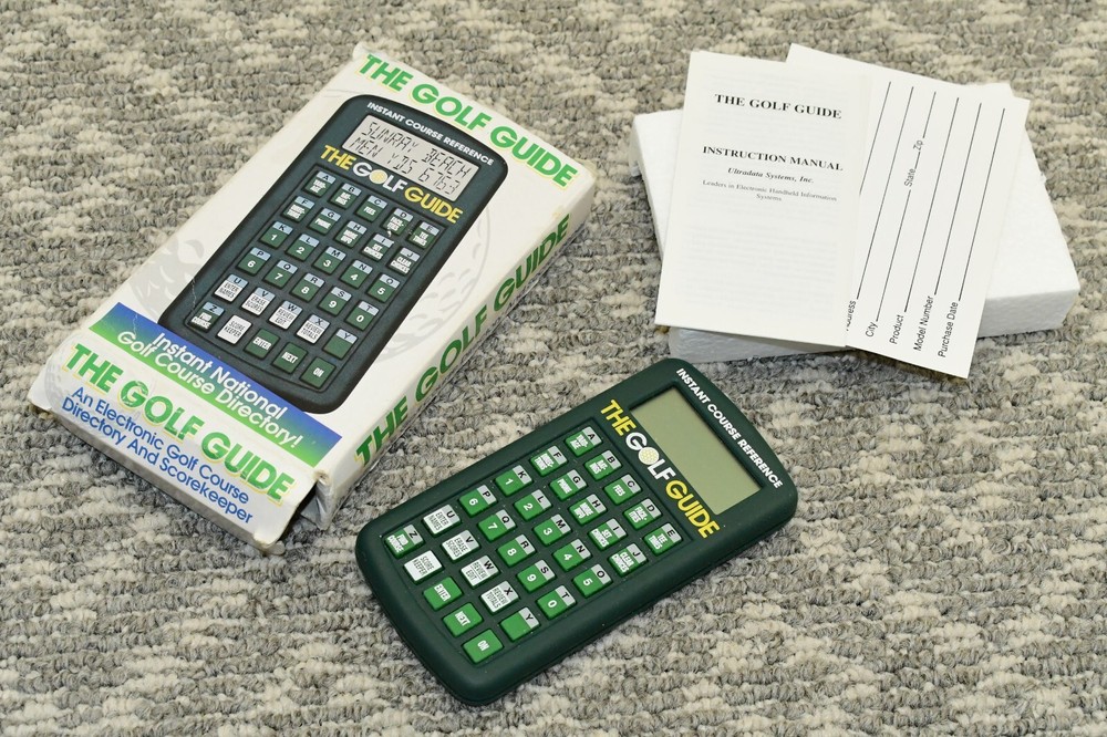 The Golf Guide Electronic Handheld Instant Course Reference Model 150 NEW IN BOX