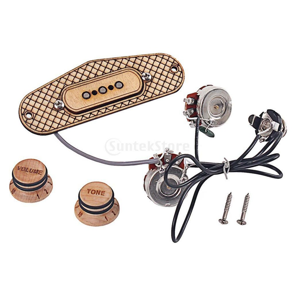 Pickup Pre- Maple for 3-String Box Guitar Replacement