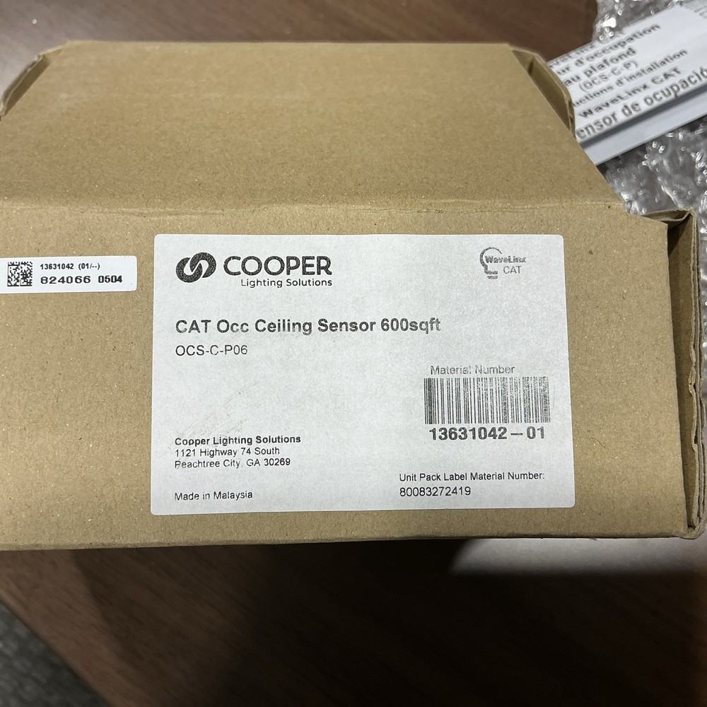 Cooper OCS-C-P06 Occ Ceiling Sensor 600sqft Coverage