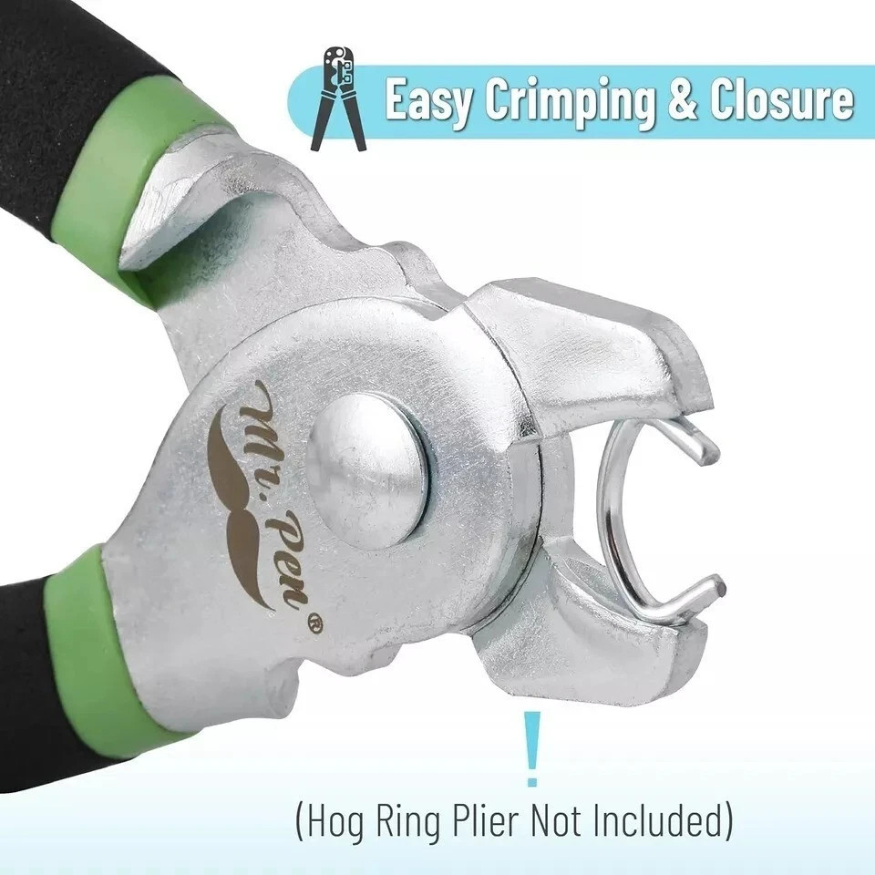 Galvanized Hog Rings, 1/2", 360 Pcs, Hog Rings Upholstery, Hog Rings for Furnitu