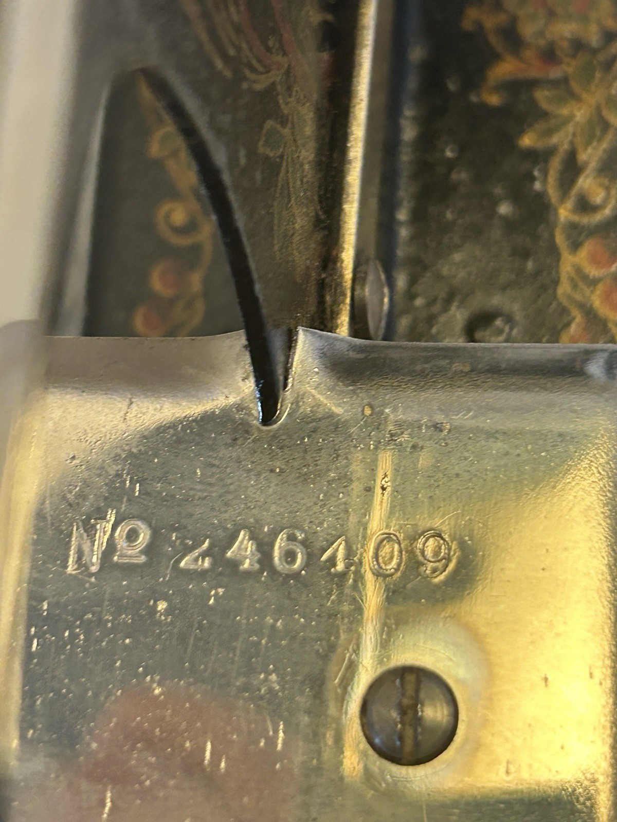 Antique Muller Toy Sewing Machine Hand Crank Stenciled 19th C. Germany