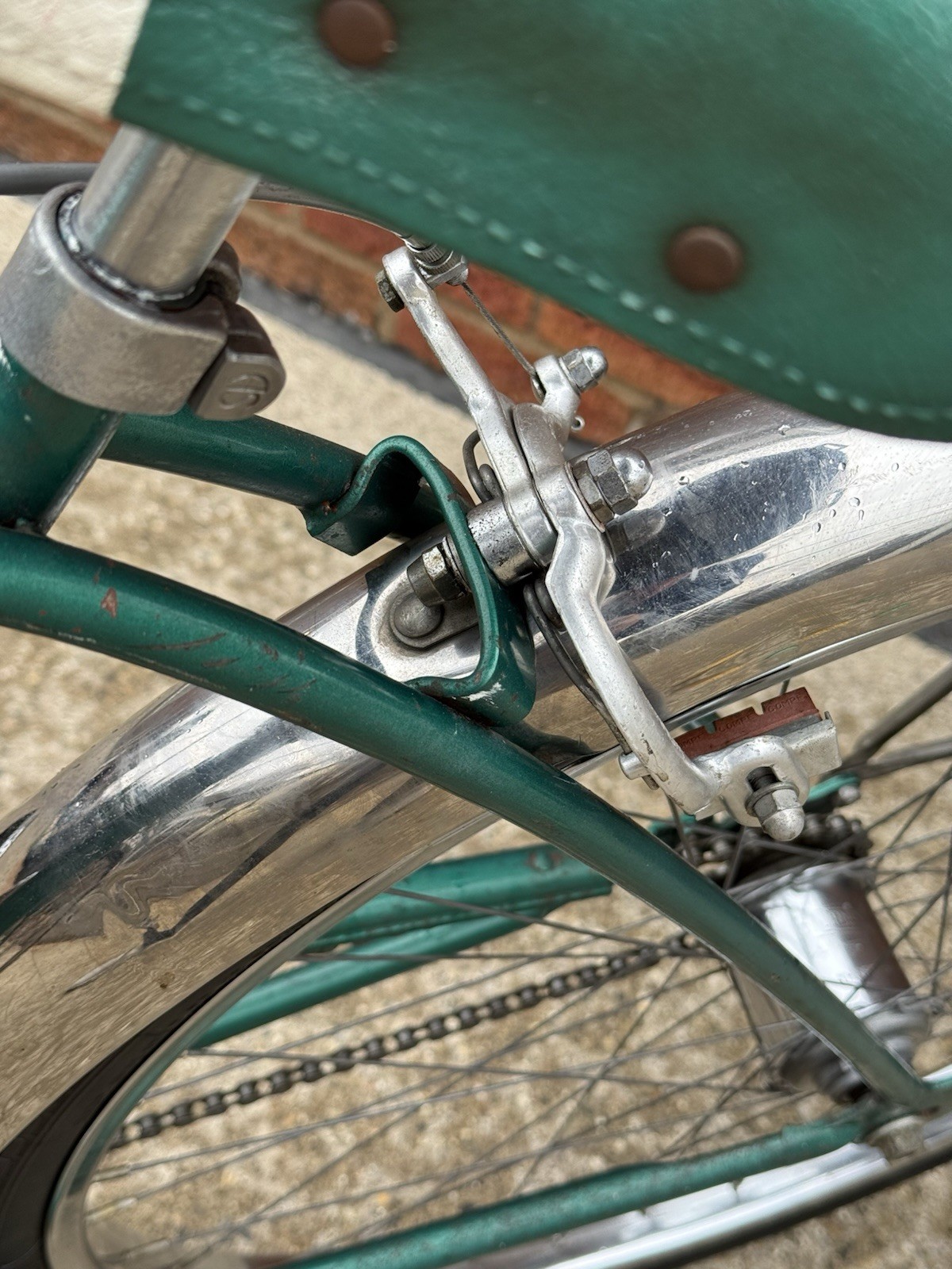 Vintage 1955 3-Speed Schwinn Corvette Bicycle Green Super Nice Refurbished Look