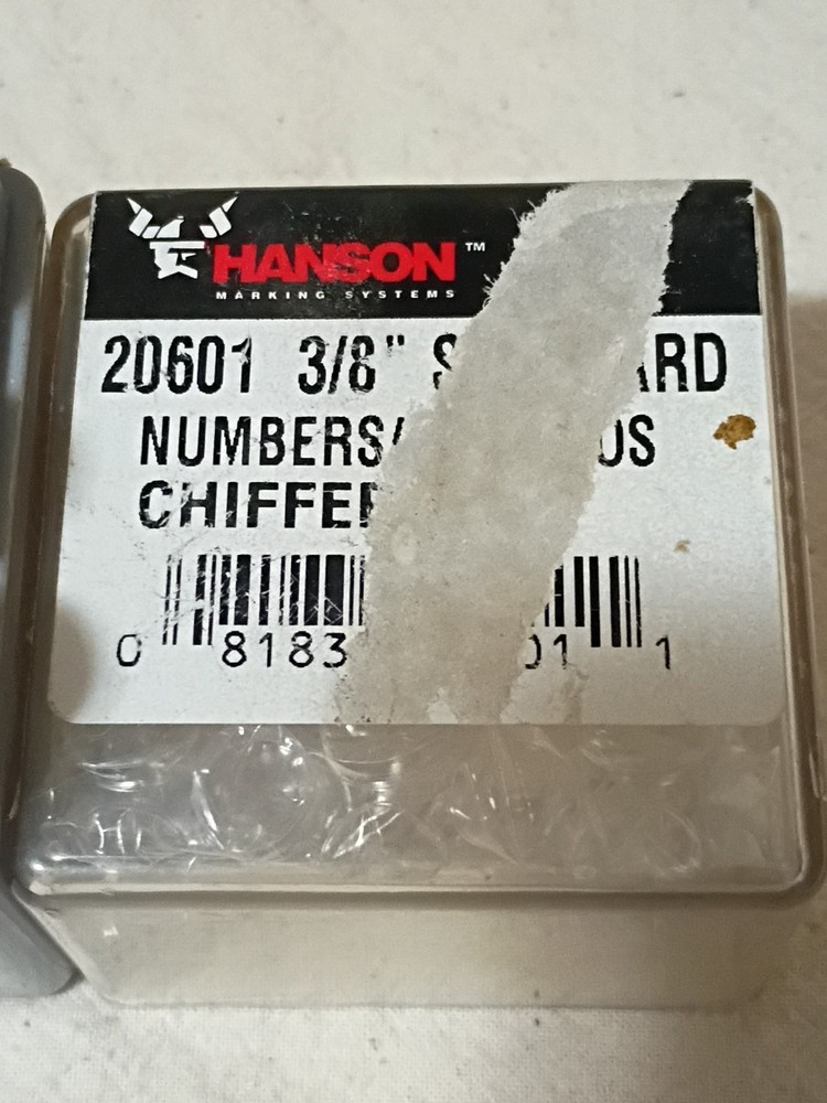 Hanson Marking System Numbers 3/8" A7