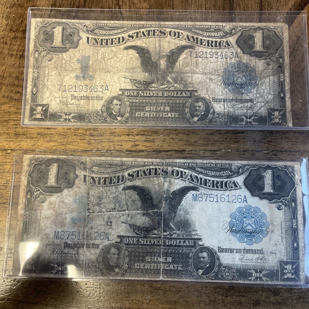 Black Eagle Silver Certificate 2 Bills