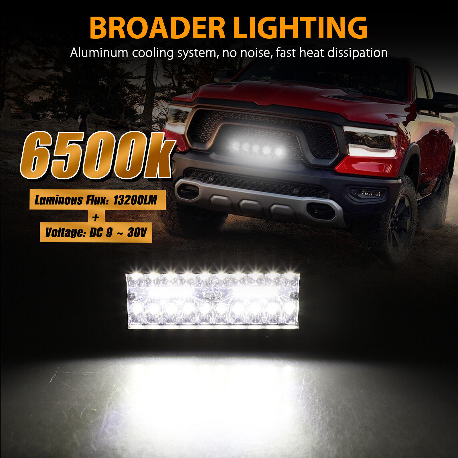 2x 7inch 20000LM LED Work Light Bar Flood Spot Pod Offroad Fog Driving ATV Truck