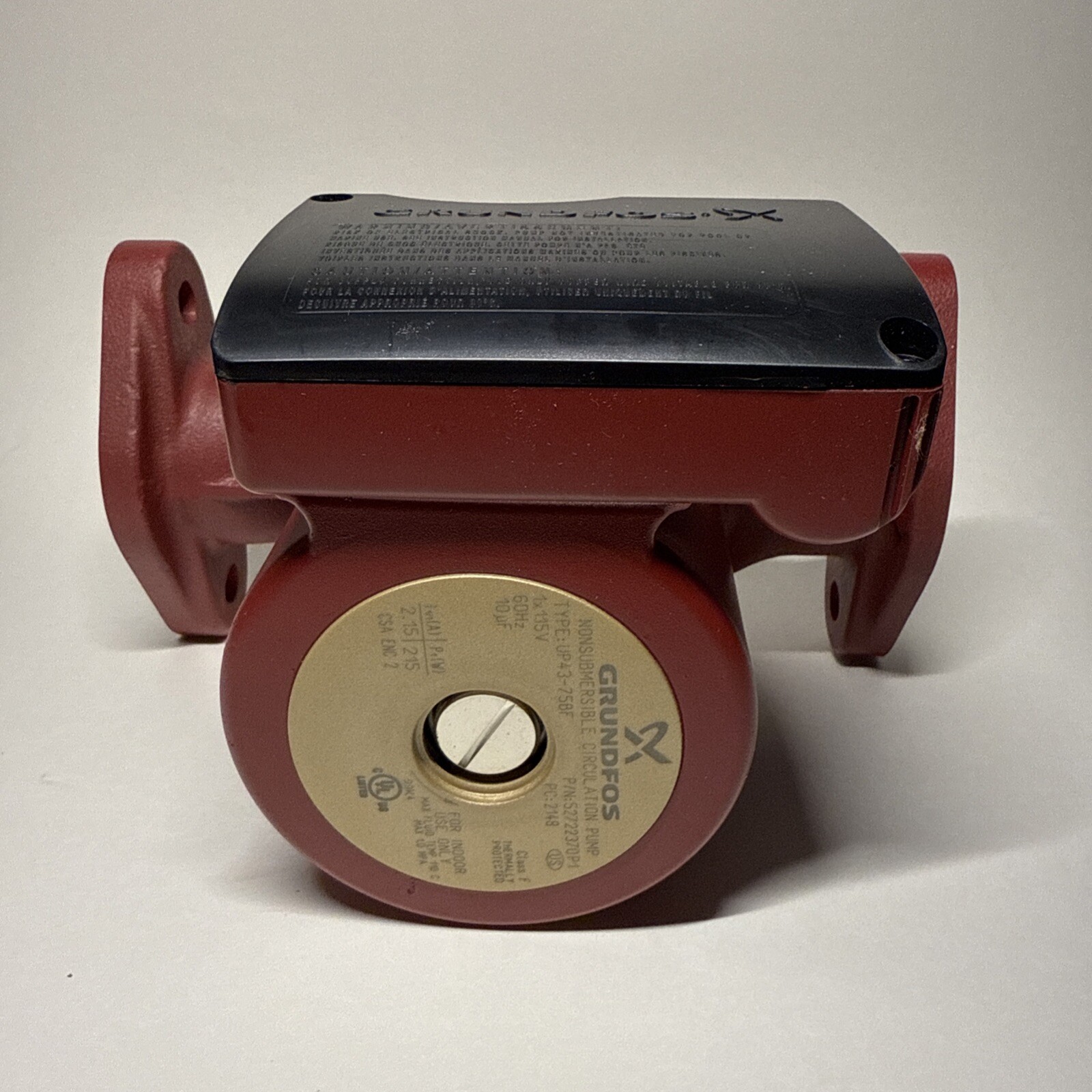 Grundfos 52722370, UP43-75BF Bronze Circulator Pump, 1/6 HP, 115V Pump New