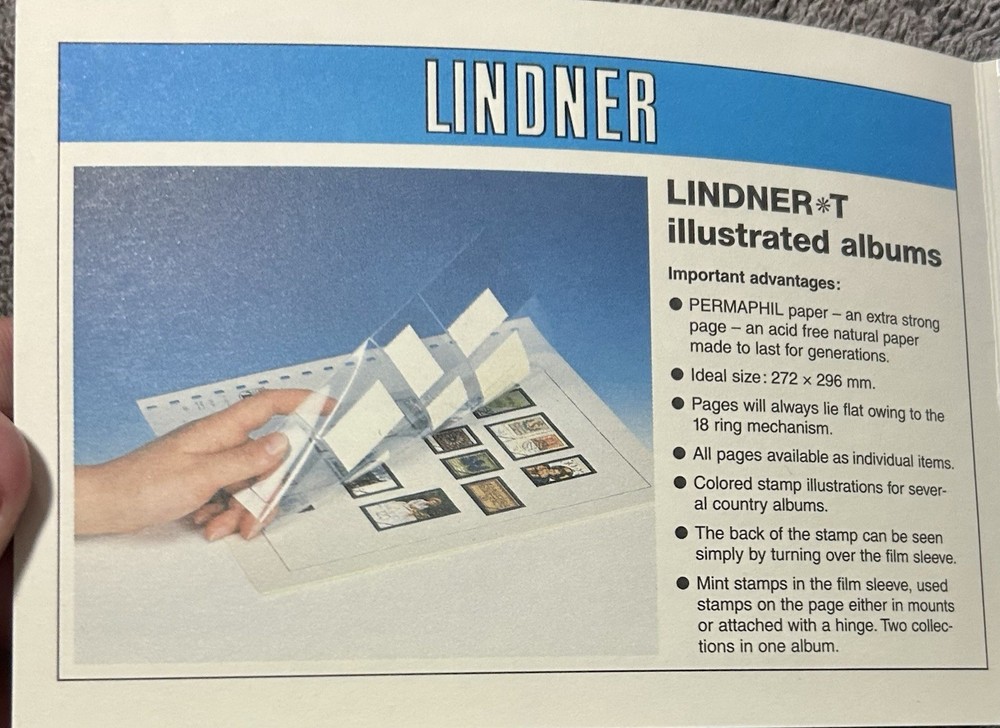VINTAGE 2000 / 2001 LINDNER STAMP SUPPLIES & ACCESSORIES CATALOG - 92 PAGES