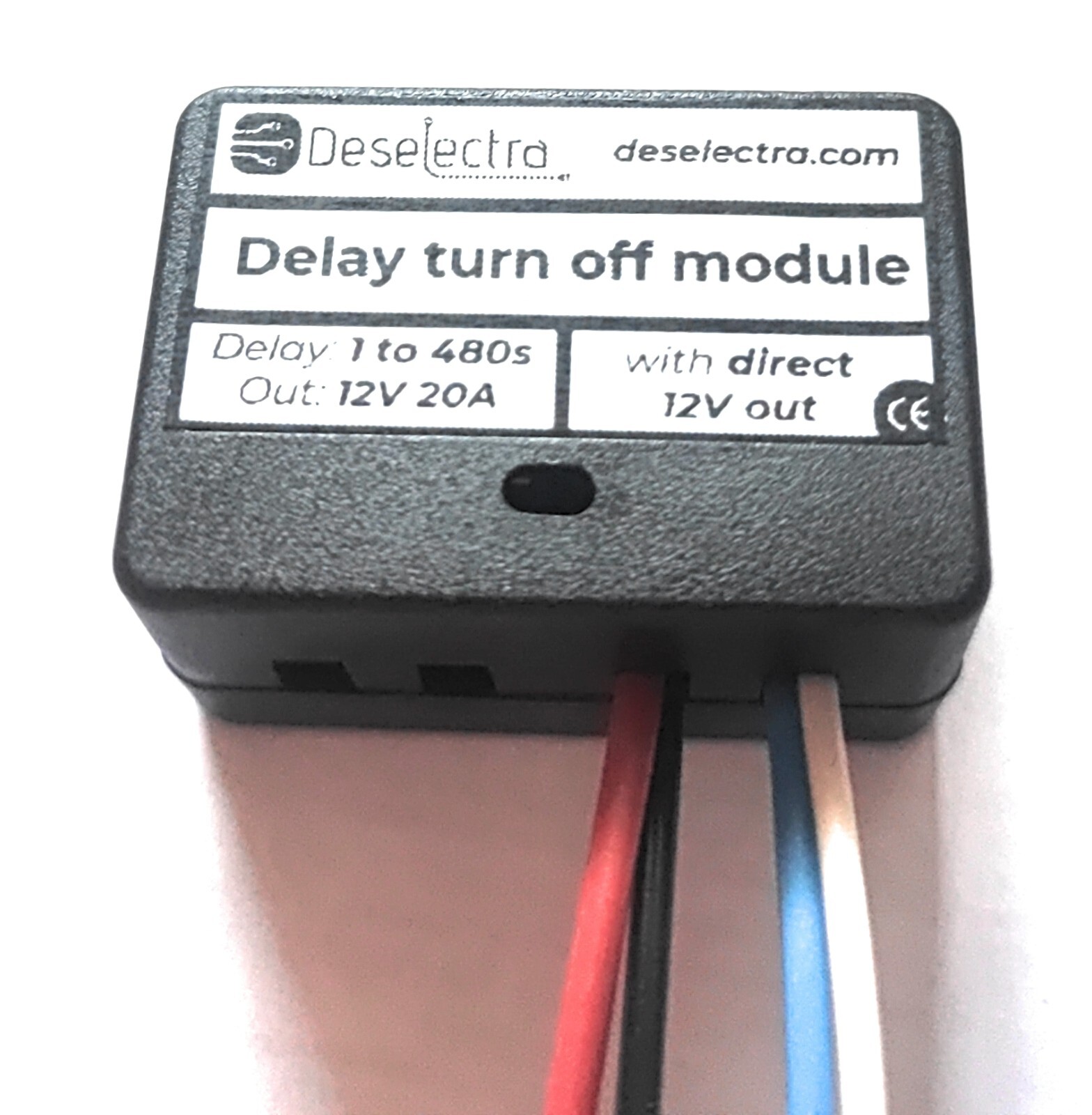 Car direct 12V out car timer switch time relay 1-480 sec kit delay off box 20A