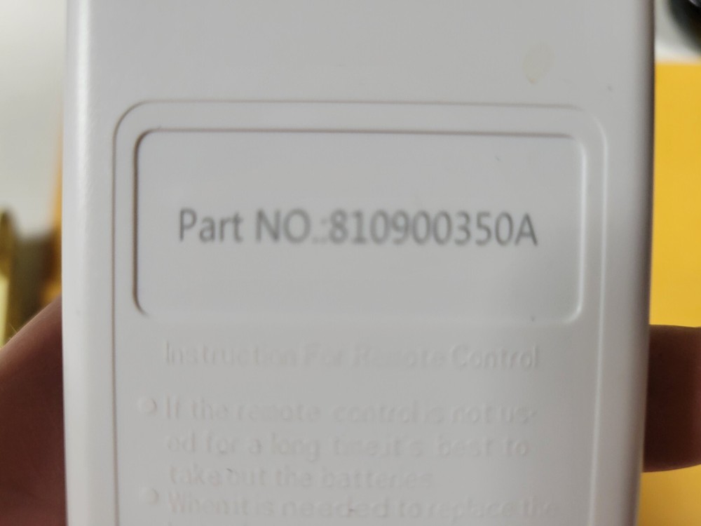 Black + Decker Digital Remote Controller Replacement White- # 810900350 A