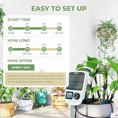 Solar Automatic Drip Irrigation System, Solar Powered Drip Emitter Stake
