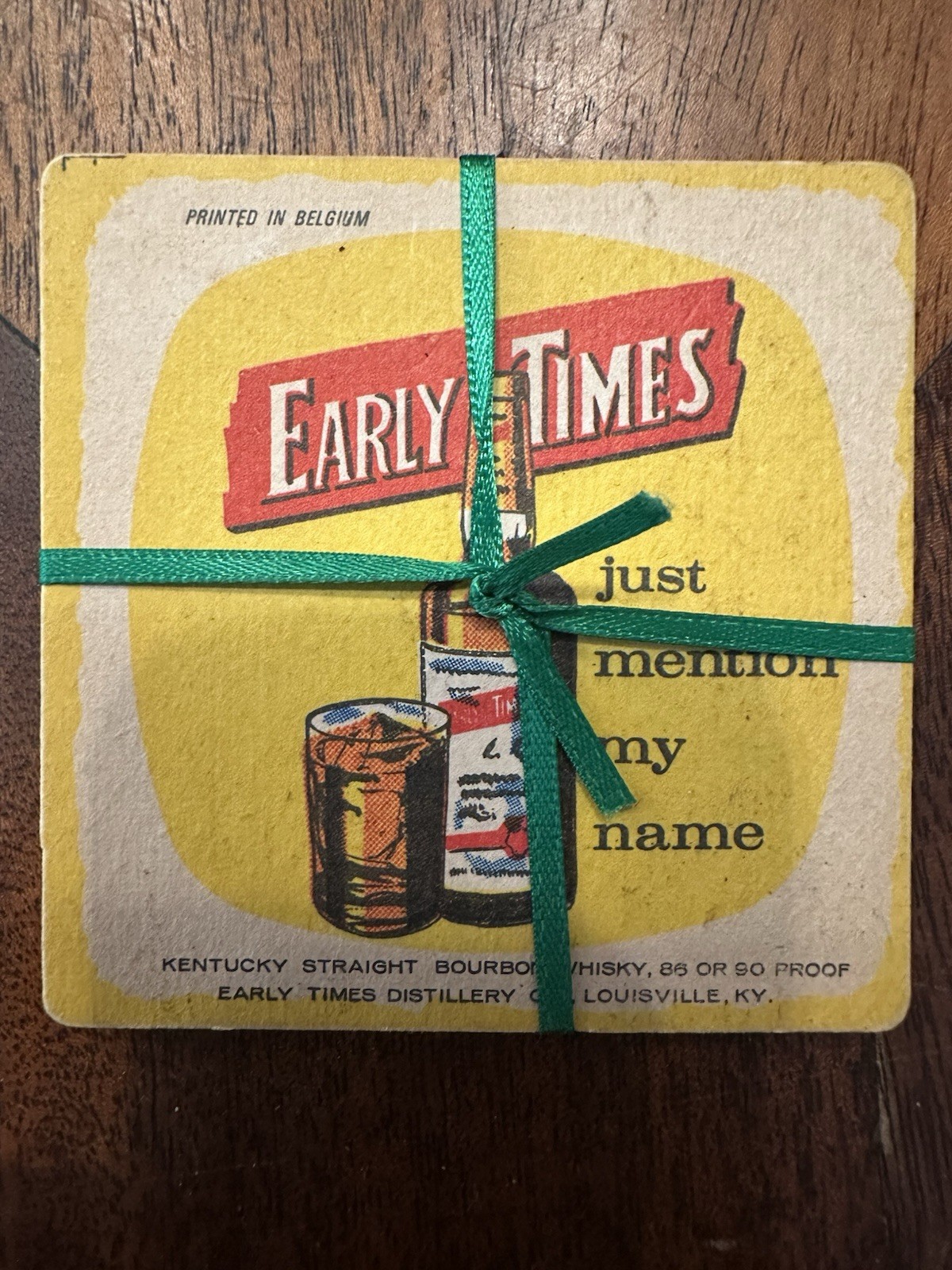 Vintage Coasters “EARLY TIMES WHISKEY” Lot Of 6 Just Mention My Name