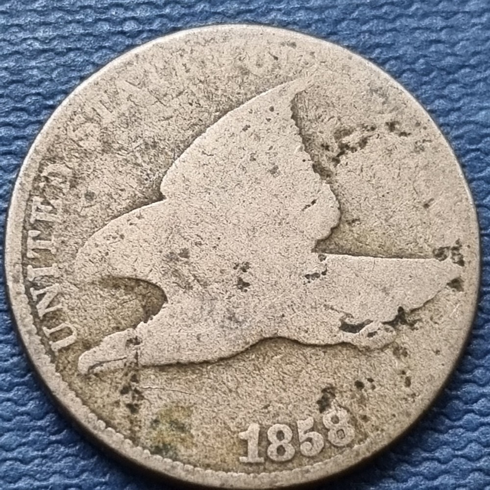 1858 Flying Eagle Cent 1c Circulated #91760