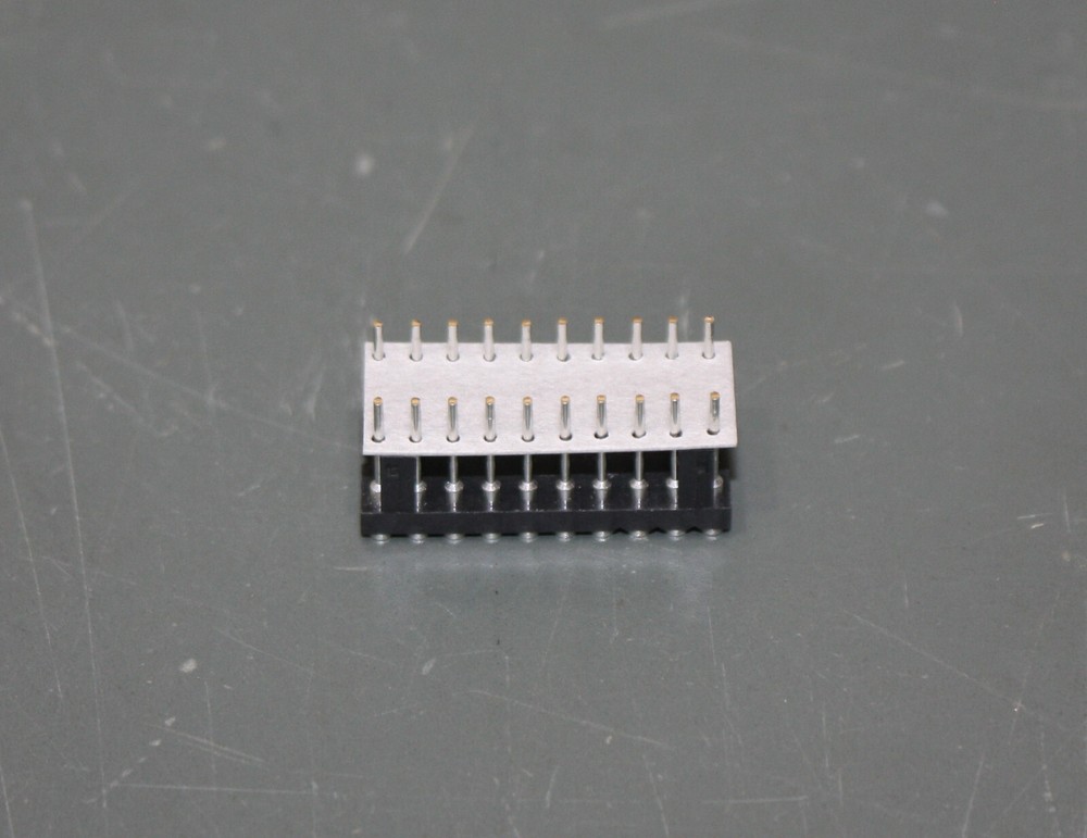 (205) Aries Elevated Socket, DIP 20 Pin, 2 Rows x 10, IC Elevator, Narrow 7.62mm