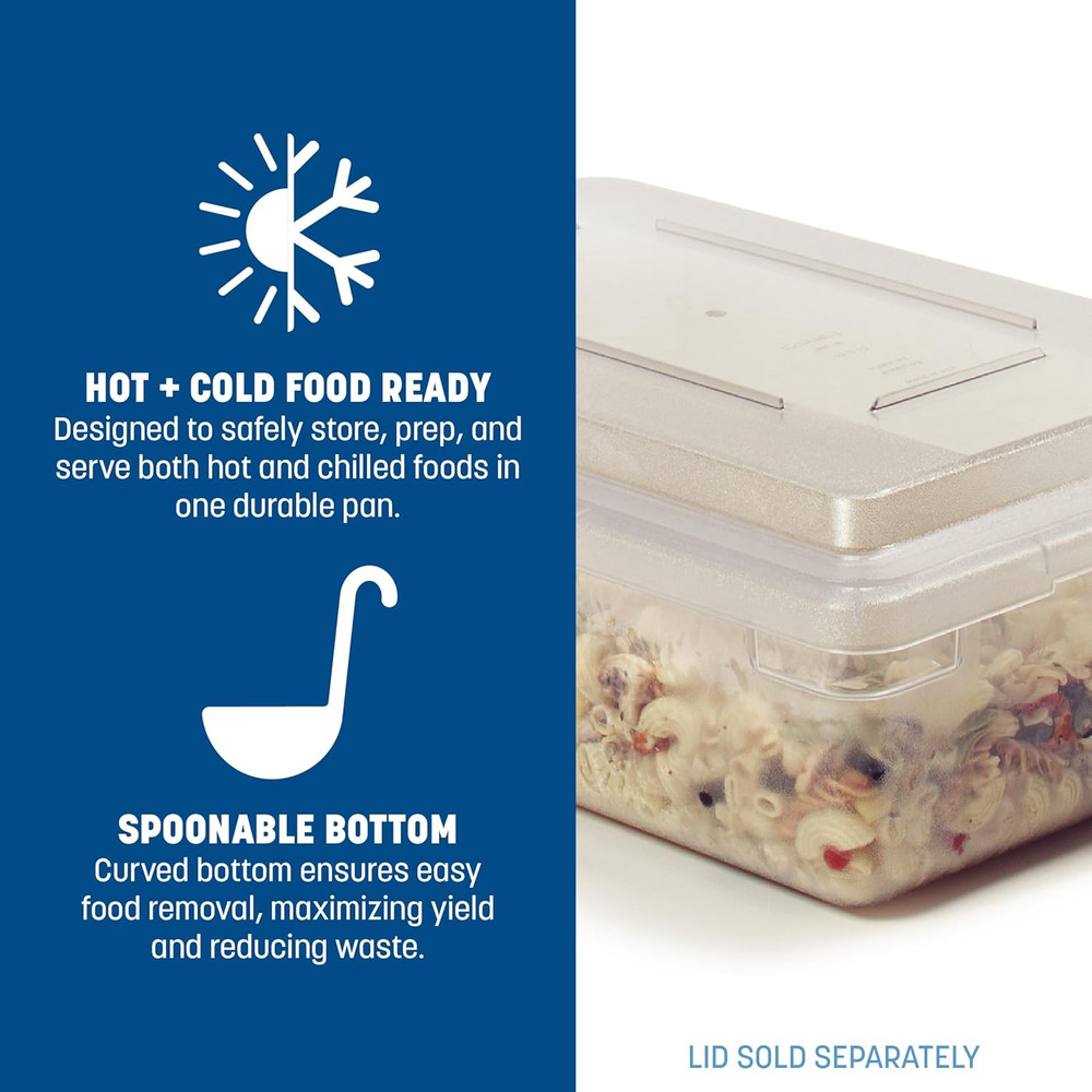 Storplus Food Storage Container with Stackable Design for Catering, Buffets, Res