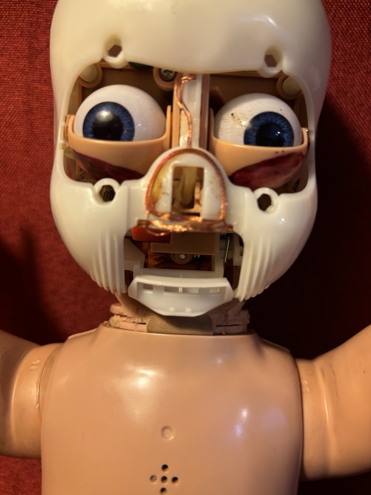 Vintage Doll Baby Oddities Creepy Weird Working Moving Talking Robot