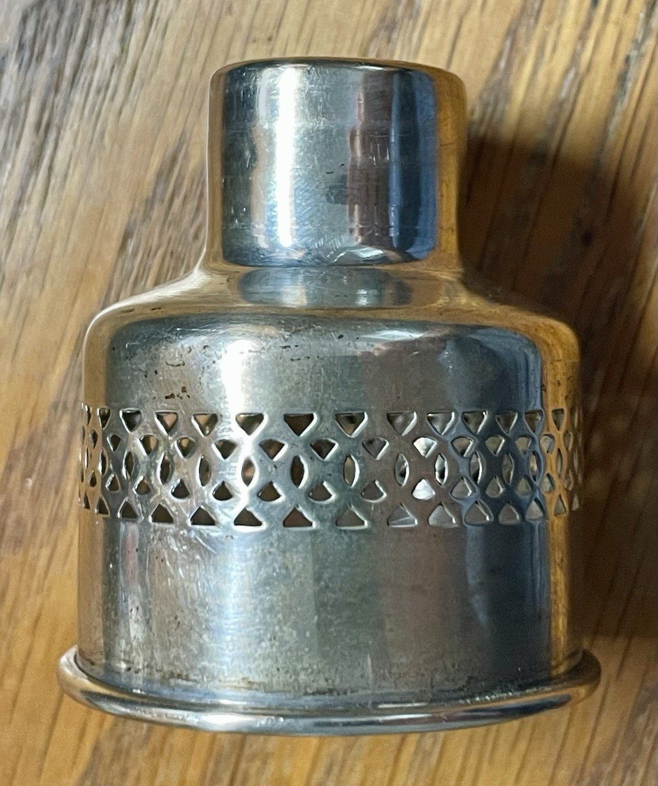 Vintage 2” Sterling Silver Candlestick Hurricane Shade Holder 16 Grams