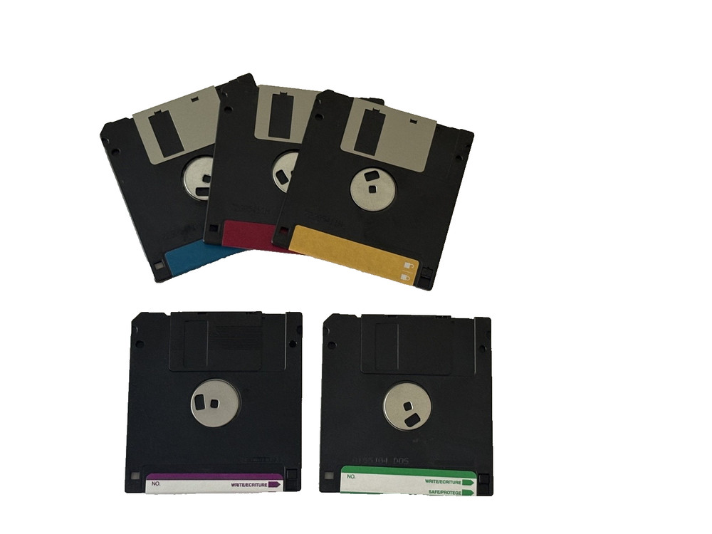 Imation & Maxwell 3.5 inch Formatted Diskettes, 5 Discs (Pre-owned)
