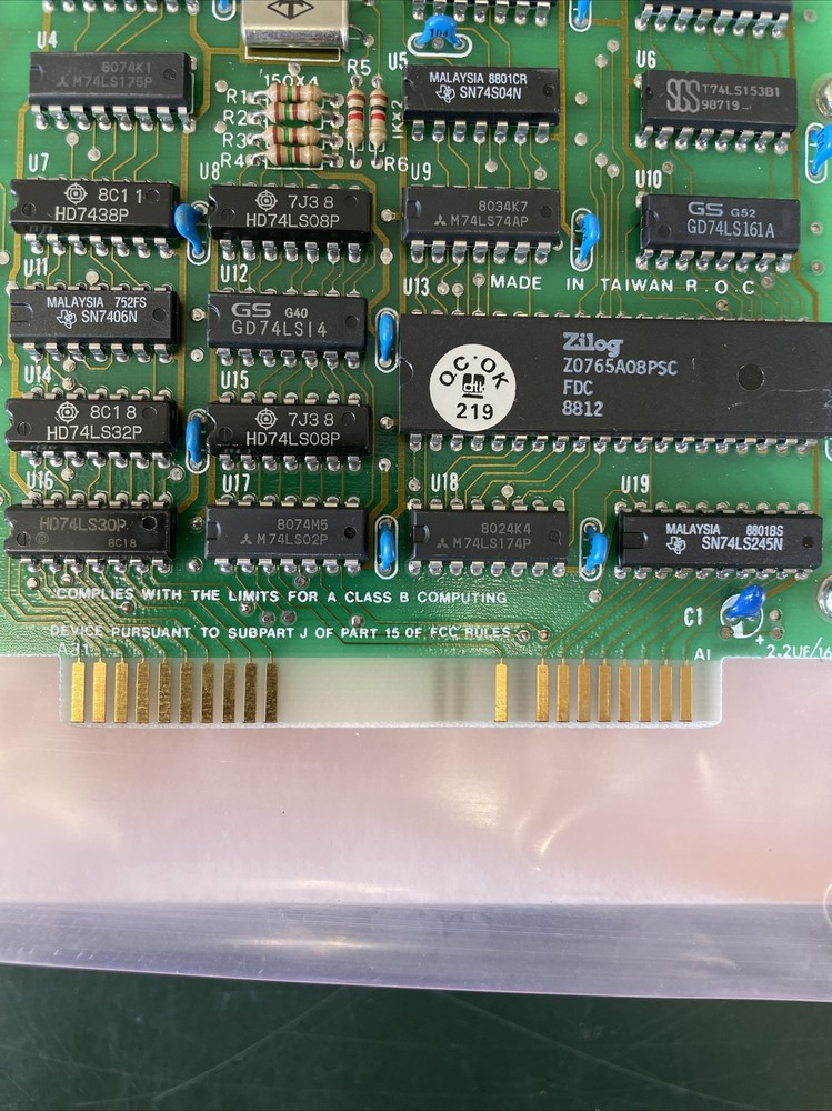 FDD II CARD PII-101 Internal Header ISA FLOPPY CONTROLLER 286 Computer Add on