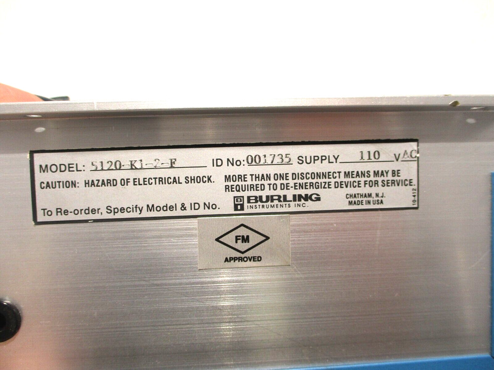 NEW BURLING 5120-K1-2-F 5100 SER. SOLID STATE TEMPERATURE CONTROLLER