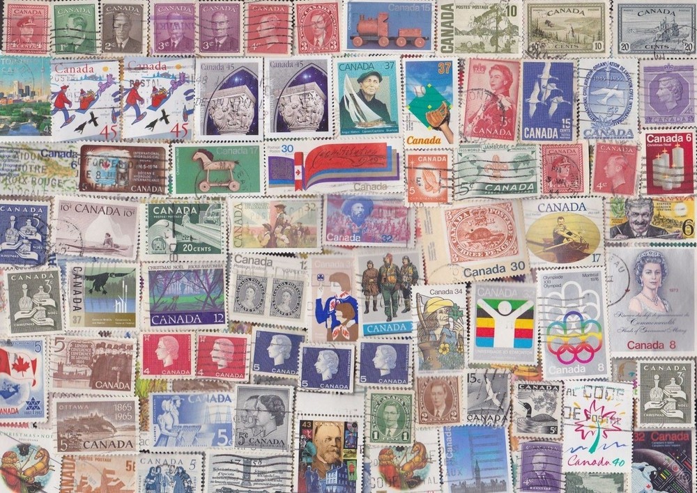 500 ALL DIFFERENT CANADA STAMPS