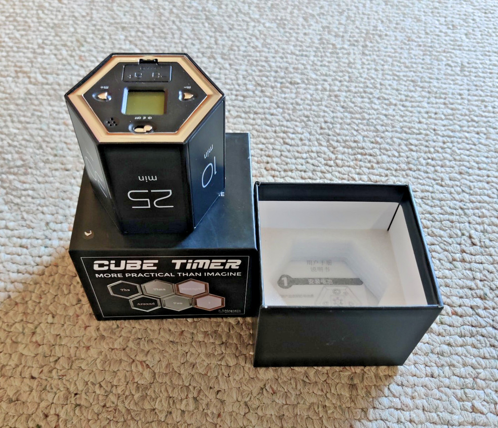 Timer Cube, Hexagon Productivity Timer, Pause & Resume