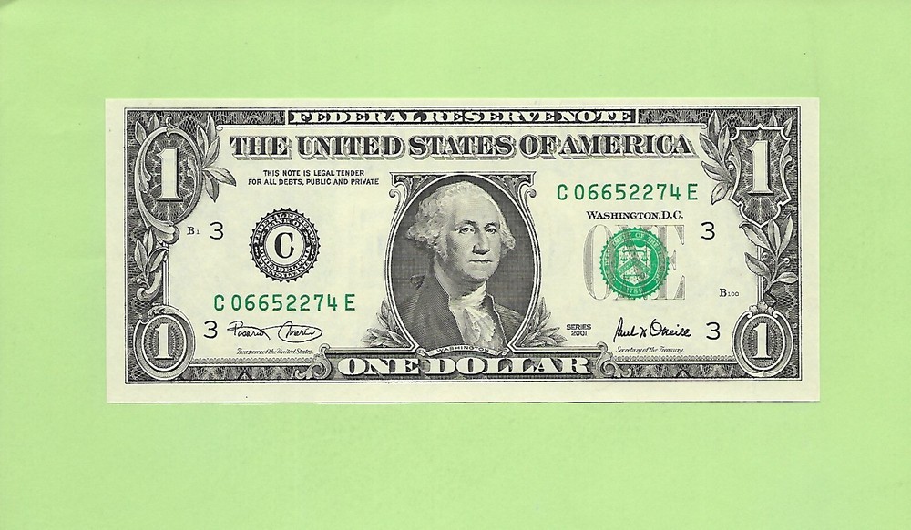 2001 ..UNCIRC $1  C 0665 2274 E .... 2001  $1  C-E       NICE NOTE       FRN