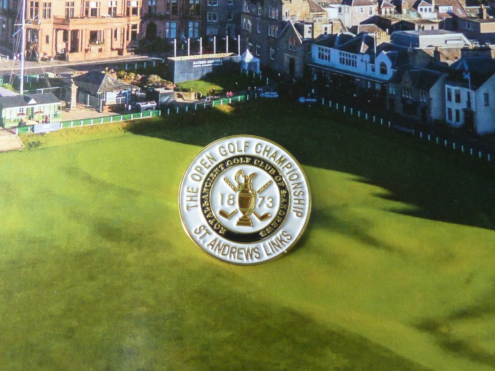 St Andrews Gold 1873 Ball Marker - White - Ball Marker only