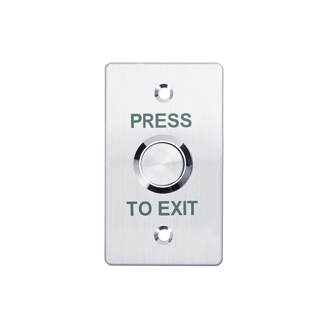 Push to Exit Button for Door Access Control Waterproof Stainless Steel Shell ...