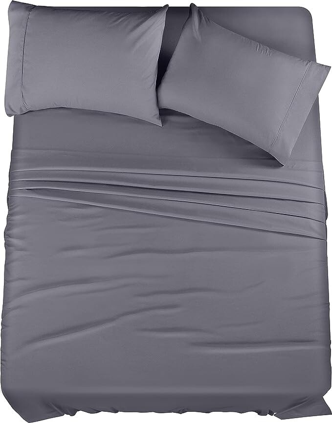 Utopia Bedding Queen Bed Sheets Set - 4 Piece Bedding - Brushed Microfiber - Shr