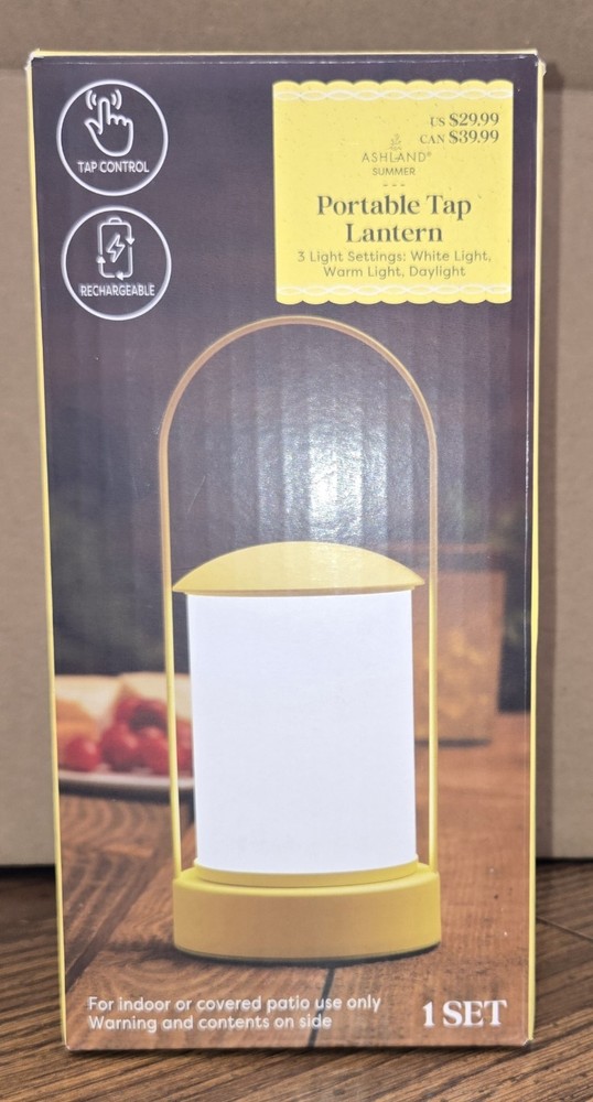 Portable Tap Lantern. Rechargeable Battery.