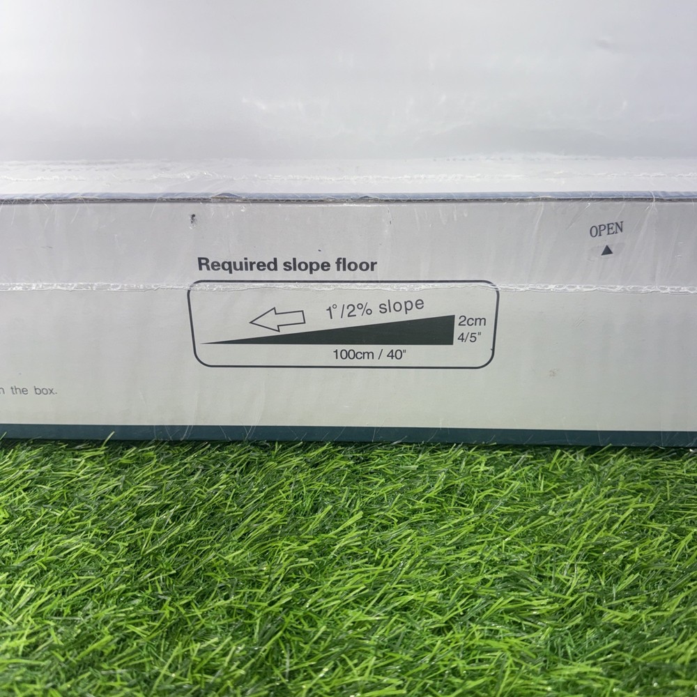 Neodrain 36" Rectangular Linear Shower Drain w/Brick Pattern Brushed Stainless