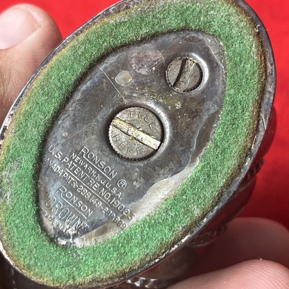 Ronson Crown 19023 table lighter - UNTESTED (w2)