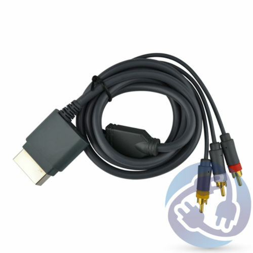 HD TV Premium RCA Composite AV A/V Cable Cord for Microsoft Xbox 360