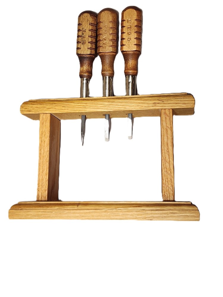 Cylinder & Slide Oak tool holder for your bench