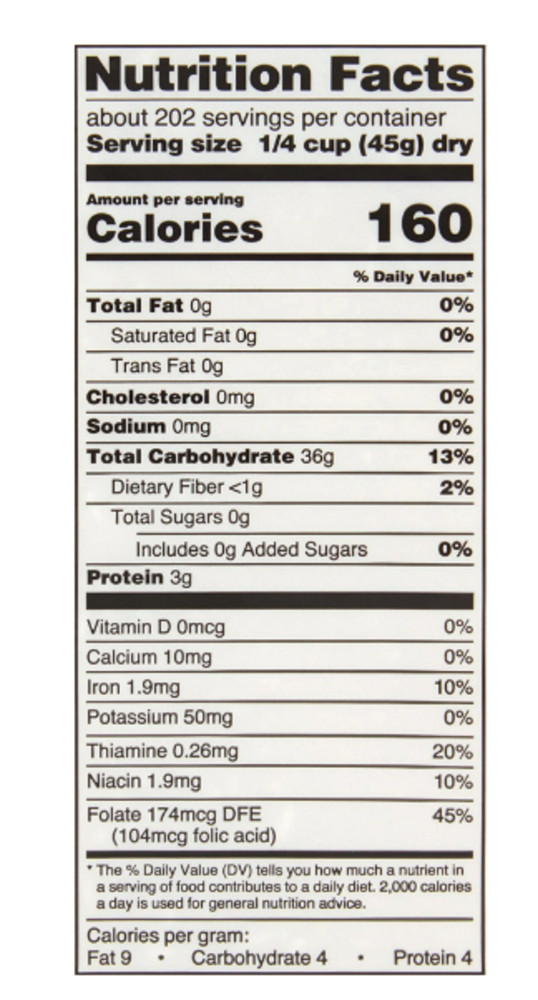 Great Value Long Grain Enriched Rice, 20 lb.