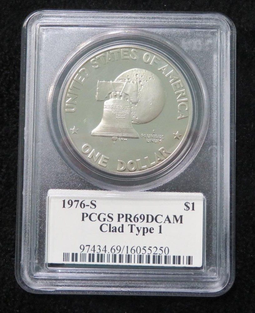 1976-S Eisenhower Dollar PCGS Graded PR69DCAM *CLAD* Type 1