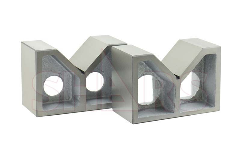 Shars 8" x 4" x 5-1/2" 90 Degree Cast Iron Pair Jumbo V-Blocks New R