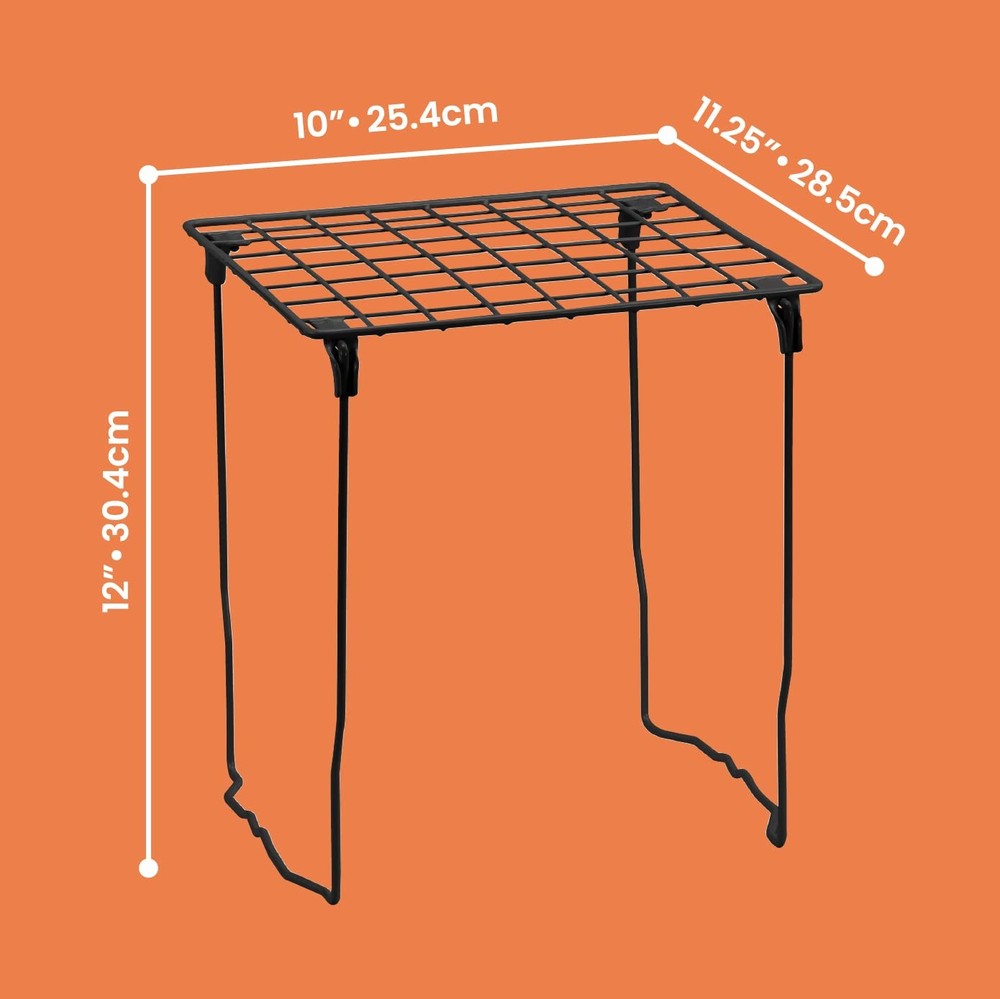 Stac-A-Shelf Locker Organizer Shelf, Stackable, Extra Tall, Fits Standard Siz...