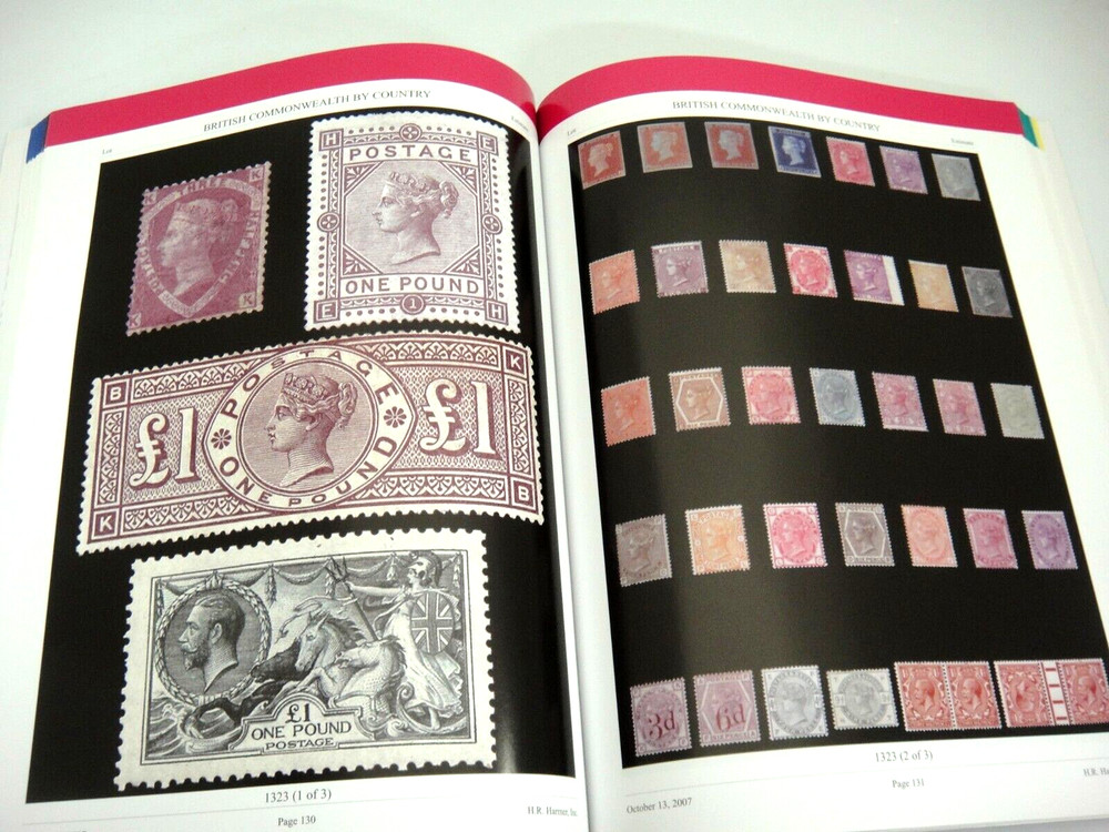 HR Harmer Stamp Auction Catalog 2007 Collections of World Wild West Chichester